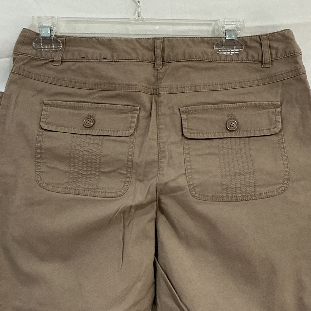 Axcess Khaki Capris with Front Patch Pockets - Picture 6 of 9